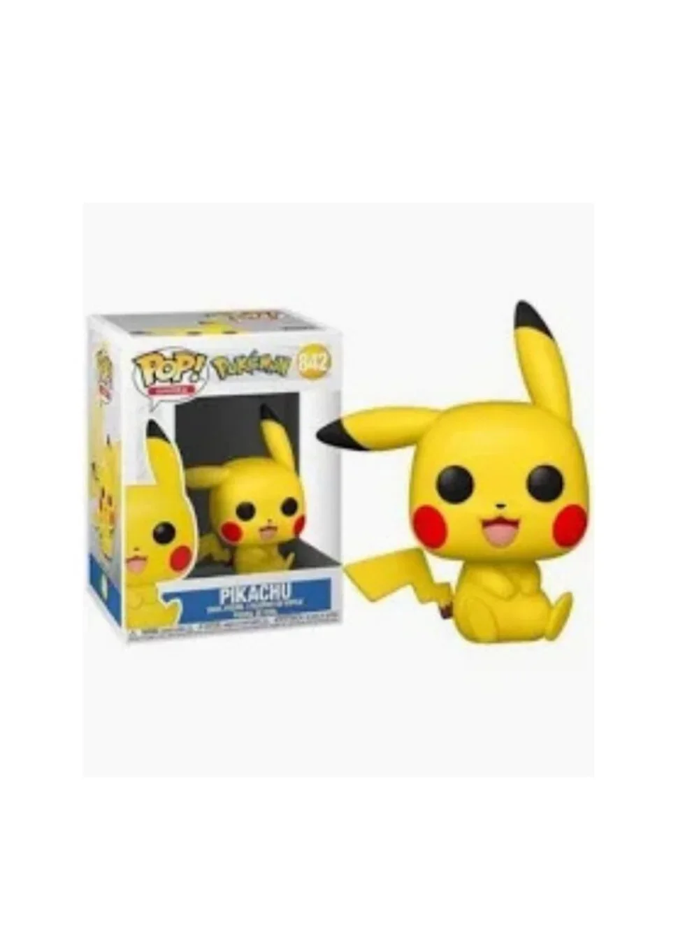 Funko Pop Pokémon Pikachu Sitting #842 Vinyl Figure New in Box